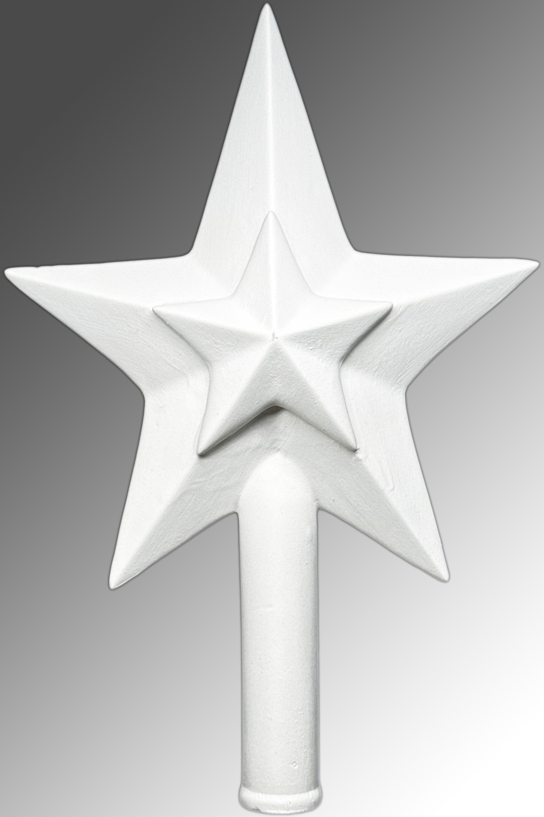 Фарфоровая елочная игрушка Звезда Кремлевская 23 см  ЗВФ-ЗК